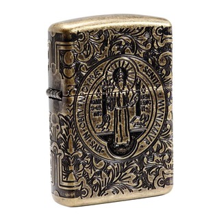 Zippo ไฟแช็กรุ่น 29719 St.Benedict Design Armor (คอนสแตนติน) ของแท้ รับประกันตลอดชีวิต นำเข้าและจำหน่ายโดยตัวแทนจำหน่าย