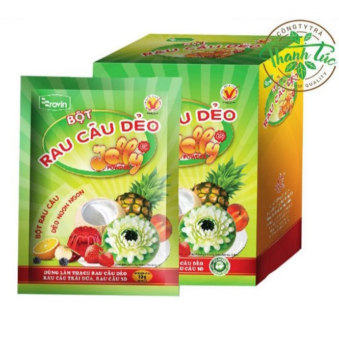 ลด30%โค้ด 30wow200  30dd150 ผงวุ้น 3 มิติ ผงวุ้นเวียดนาม ตรา Rovin (Bot Rau Cau) Jelly 3D Powder