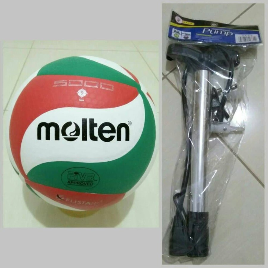 MOLTEN V5M 5000 VOLLEYBALL + PU IRON PU PU PU PUMP