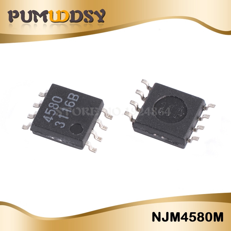 10pcs njm 4580 m nj m 4580 4580 80 sop - 8 ic อุปกรณ์ขยายเสียงรบกวน