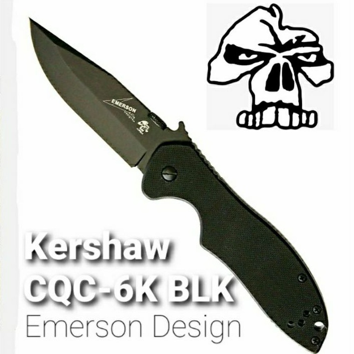 มีดพับ Kershaw Emerson CQC-6K สีดำModel 6034 BLK