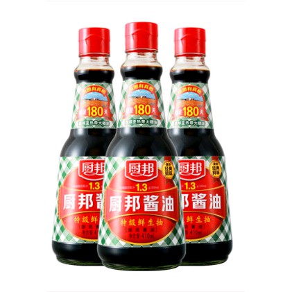ซีอิ้วขาว ซอสถั่วเหลือง 1ขวด (厨邦酱油) 820ml & 410ml ซอสปรุงรส ซีอิ้วขาว ตราChubang รสเค็ม ใช้แทนเกลือหรือน้ำปลา