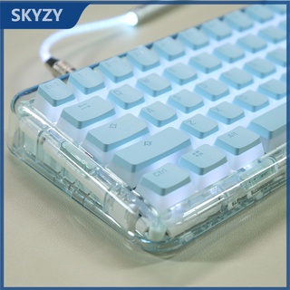 ใหม่ Pudding Keycap OEM Profile PBT วัสดุ การส่งผ่านแสง RGB แป้นพิมพ์เครื่องกล Keycaps