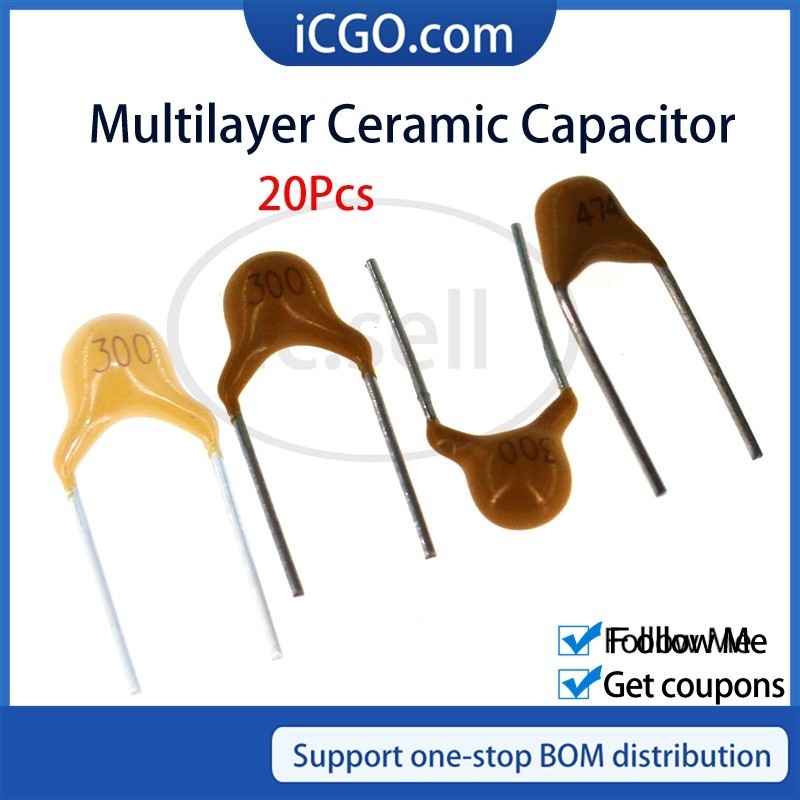 50pcs Multilayer เสาหินเซรามิค Capacitor 334K 474K 684M 105K 155M 0.47UF 1UF 1.5UF 50V