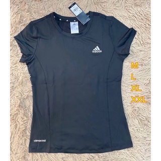 adidas เสื้อยืดแขนสั้นออกกำลังกายผู้หญิง