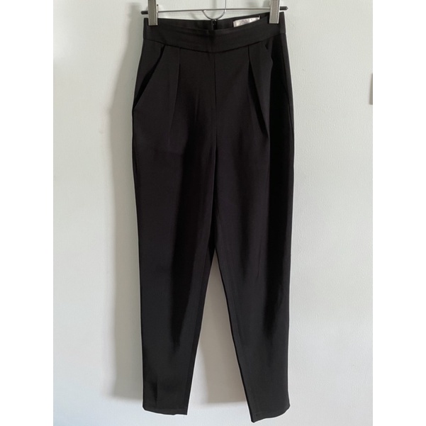 [มือสอง] Lalada Clothing กางเกงขาเดฟ เอวสูง สีดำ