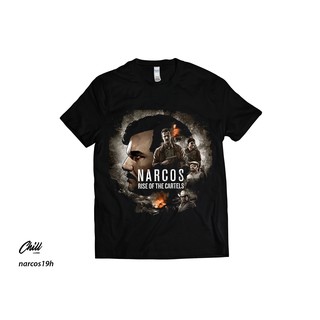 คอลูกเรือเสื้อยืดคอกลมเสื้อยืด พิมพ์ลาย Narcos 3 I CUSTOM I SERIES I SERIES I GILDANผ้าฝ้ายแท้