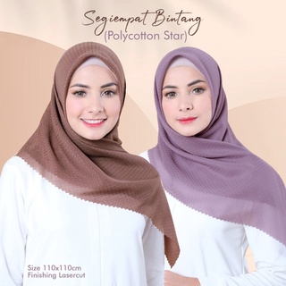 ขายดีที่สุด!!! ฮิญาบ Pashmina Star Lasercut / ฮิญาบ Pashmina Star