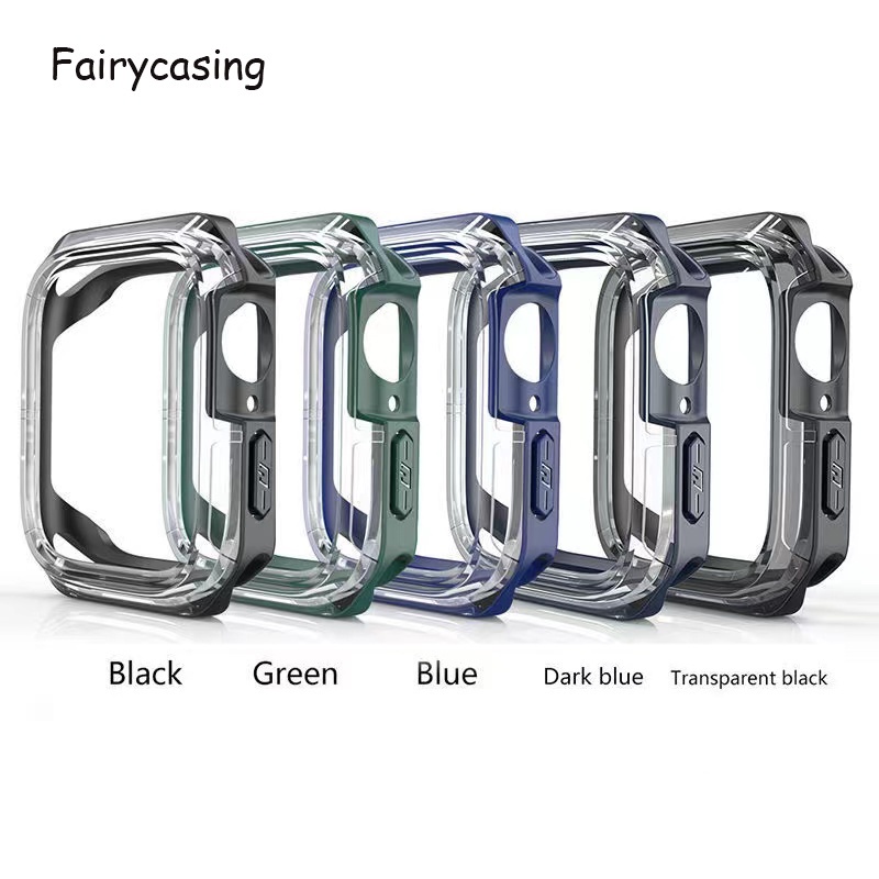 สําหรับ Apple Watch case 7 6 SE 5 4 3 iWatch Accessorie ป้องกันหน้าจอ Apple Watch Series 9 45 มม.41 