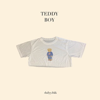 Teddy crop เสื้อครอปลายหมี