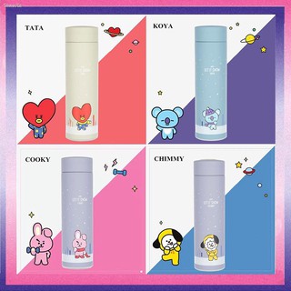 ขวดน้ำร้อน สแตนเลส  ลายการ์ตูน BT21 CHIMMY COOKY TATA