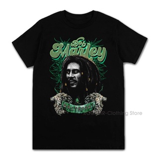 เสื้อยืดผ้าฝ้ายพิมพ์ลายแฟชั่นGILDAN เสื้อยืดแขนสั้น พิมพ์ลาย Bob Marley Rock แฟชั่นยอดนิยม สําหรับผู้ชาย