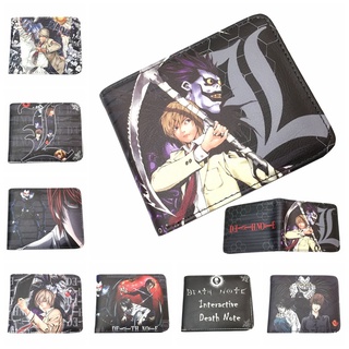 กระเป๋าสตางค์ หนัง PU ลายการ์ตูนอนิเมะ DEATH NOTE Ryuk Lawliet พร้อมช่องใส่เหรียญ ใส่บัตรได้ แฟชั่นสําหรับผู้ชาย และนักเรียน