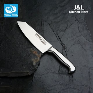 มีดครัว 7 นิ้ว ด้ามสแตนเลส Twin Fish มีดทำครัว Japanese Chef Knife 9761/7