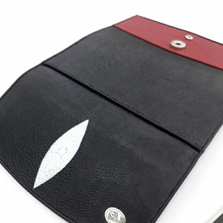 กระเป๋าสตางค์Stingray women wallet | Red wallet | Handmade customize | model |Women wallet | gift wallet | exotic wallet