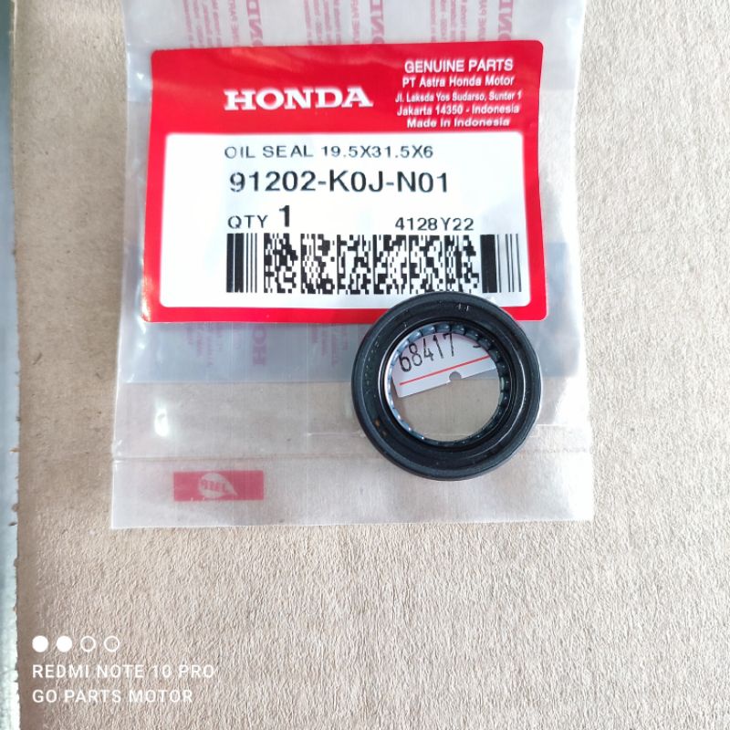 ซีลเพลาข้อเหวี่ยง Cvt ซ้ายสําหรับ Honda Genio Beat K1A Scoopy K2F 91202-K0J-N01