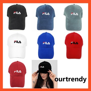 หมวกแก๊ป Fila หมวกเบสบอล พร้อมส่ง ผ้าคอตตอนพีช​ รหัส​ F88