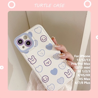 [พร้อมส่ง] เคสโทรศัพท์มือถือหนัง ลายการ์ตูน Tik Tok สําหรับ Apple iPhone 14 13 12 11 PROMAX XS XR XSMAX SE2020 6 7 8PLUS MINI