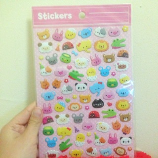 Sticker 3D แผ่นใหญ่ นูนๆ น่ารัก😘