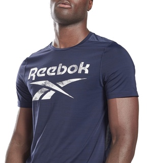 เสื้อยืดแขนสั้น ผ้าฝ้าย พิมพ์ลายกราฟิก REEBOK WOR AC SS Q1 สําหรับผู้ชายS-5XL