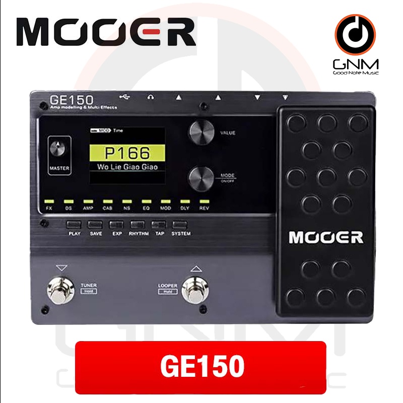 MOOER มัลติเอฟเฟคกีตาร์ รุ่น GE150 (Multi Guitar Effects, เอฟเฟคกีตาร์)
