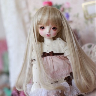 Bjd 1/3 1/4 1/6 60 ซม. 30 ซม. วิกผมยาวไฟเบอร์ทนอุณหภูมิสูงสําหรับตกแต่งตุ๊กตา
