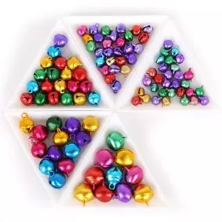 กระดิ่งลูกปัดอลูมิเนียม คละสี สําหรับตกแต่งบ้าน ต้นคริสต์มาส DIY