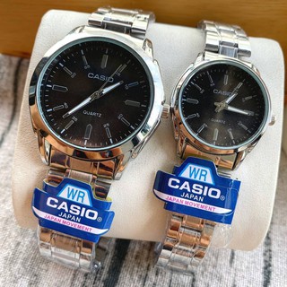 CASIO 🔥 งานคู่รุ่นปัดขีดเรียบ  งานป้าย สแตนเลสหนาตัน