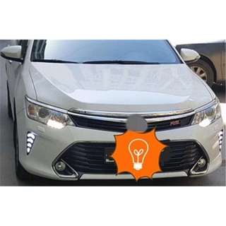 Mastersat TOYOTA CAMRY รุ่นปี 2015-17  ไฟ Led Day light+ไฟเลี้ยว ในกันชนหน้า ตรงรุ่น   ไฟรถแต่ง รับประกัน 6 เดือน