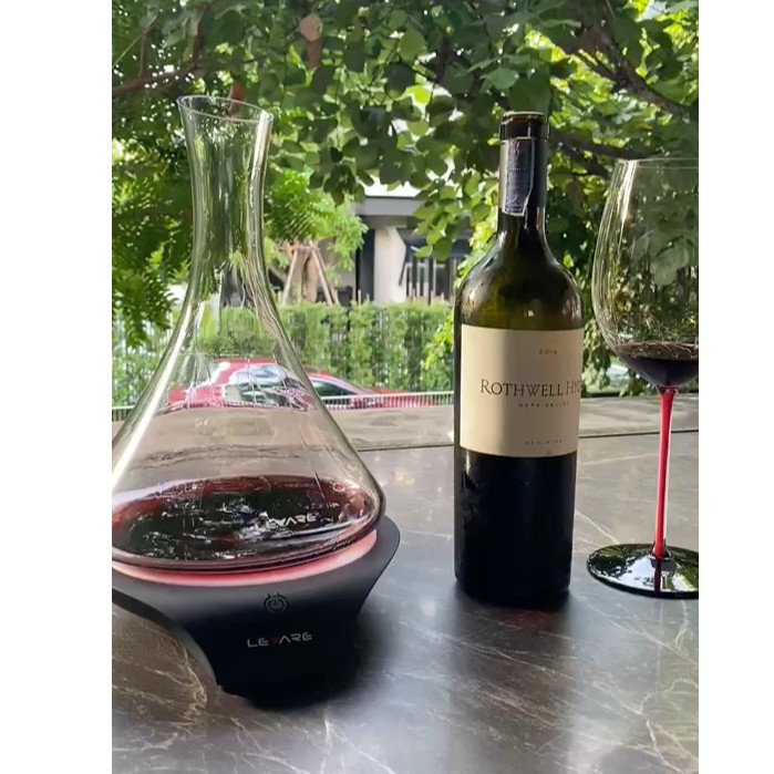 Wine Decanter Electronic Aeration by Levare เครื่องหมุนไวน์อัติโนมัติ แถมดีแคนเตอร์แก้ว