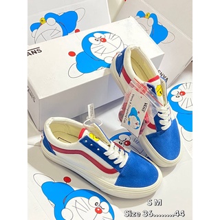 vans x doraemon รองเท้าผ้าใบผูกเชือกพร้อมกล่อง