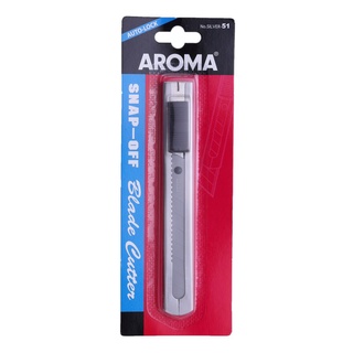 (KTS)มีดคัตเตอร์ AROMA รุ่น silver -51