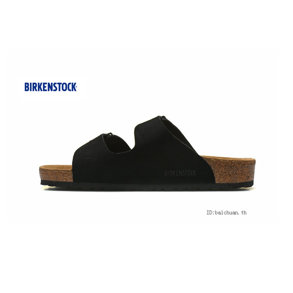 Birkenstock Arizona 751 Burgundy รองเท้าแตะ ป้องกันขนนก สีดํา 35-46 ...