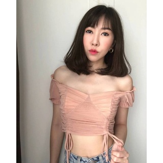 Sheer off shoulder top