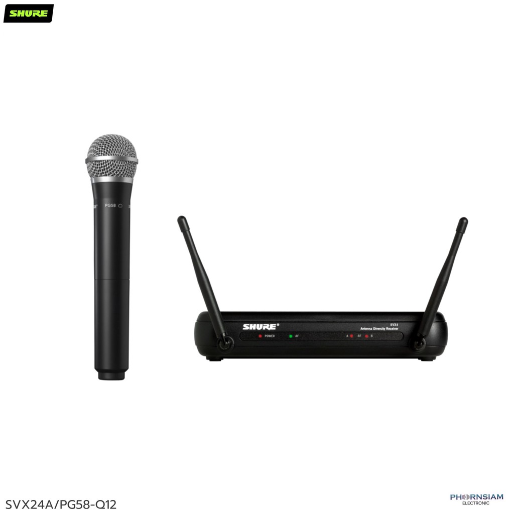 Shure svx24a/pg58 wireless microphone ไมค์