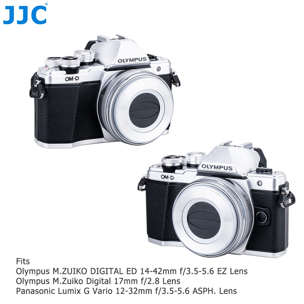 JJC Z-O14-42 ฝาปิดเลนส์อัตโนมัติเปลี่ยน LC-37C สำหรับเลนส์ Olympus M.ZUIKO DIGITAL ED 14-42mm F3.5-5.6 EZ , เลนส์ Digital 17mm F2.8, Panasonic G Vario 12-32mm F3.5-5.6 ASPH เลนส์
