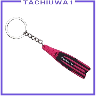 TACHIUWA1 พวงกุญแจ ลายครีบดำน้ำ มีหลายสี