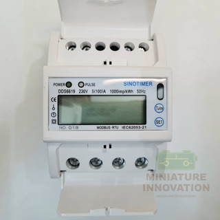 DDS6619-015 Multi function Single Phase 5-100A 230V AC Energy Meter ไฟฟ้า Meter Monitor DIN Rail (MI-DDS6619-015)