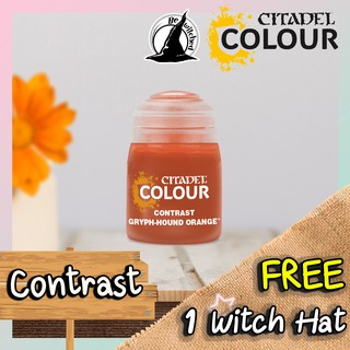 (Contrast) GRYPH-HOUND ORANGE : Citadel Paint แถมฟรี 1 Witch Hat