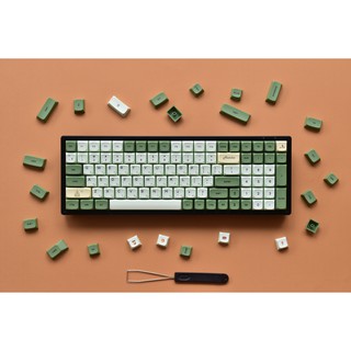 (พร้อมส่งทันที) Matcha keycap PBT 124Key ชาเขียวสวยมาก