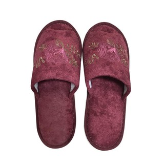 รองเท้าสลิปเปอร์ รองเท้าสลิปเปอร์ HOME LIVING STYLE LUNN สี MAROON รองเท้าสลิปเปอร์ ห้องนอน เครื่องนอน SLIPPERS HOME LIV