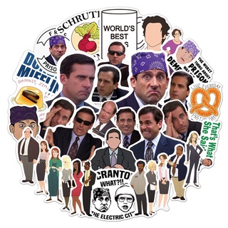 ชุดสติ๊กเกอร์ The Office อเมริกันทีวีซีรีส์กราฟฟิตีกันน้ำ, 50 แผ่น/ชุด