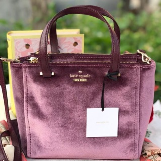 Kate Dawn Place Velvet Kona Mini Crossbody Bag - New With Tags - MSRP: $169 - Color: Deep Plum