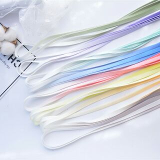 เชือกรองเท้าไล่สี เชือกรองเท้าสีพาสเทล 120 ซม. สินค้าพร้อมส่ง