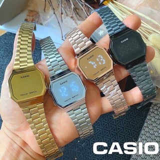 Casio Vintage touch watch มาใหม่ล่าสุด หน้าปรอท หน้าจอระบบสัมผัส LED พร้อมกล่องคาสิโอ้ ถุงกระดาษคาชิโอฟรี