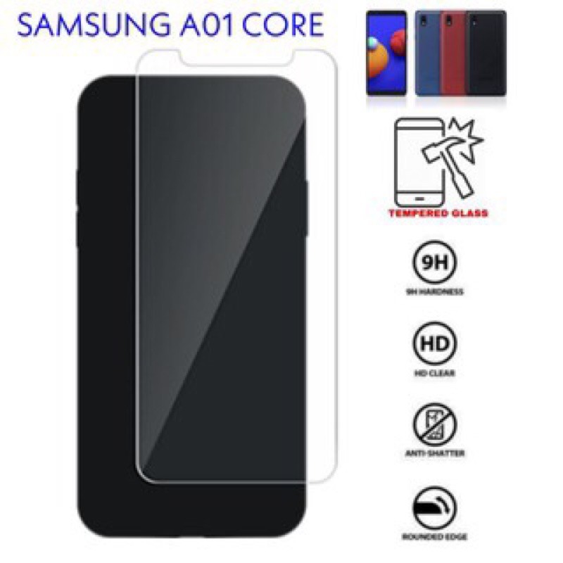ฟิล์มกระจกนิรภัยใส Samsung A01 Core
