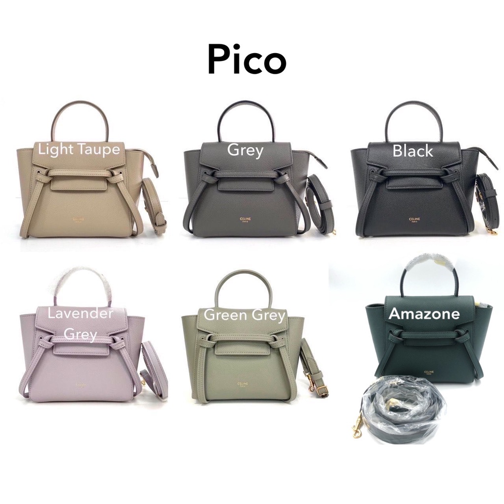 💥สอบถามstockก่อนกดสั่ง💥 Celine belt bag size Pico (เล็กสุด) กระเป๋า ซีลีน พิโค กระเป่าสะพาย ของแท้ ส