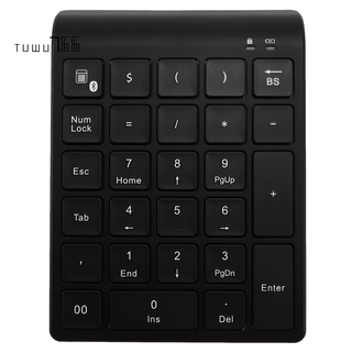 27 Keys Bluetooth Wireless Numeric Keypad Mini Numpad With More Function Keys Digital Keyboard For Pc Accounting Tasks