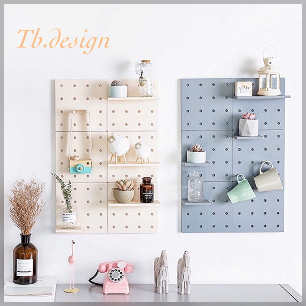 ชั้นเก็บของแบบติดผนัง Pegboard ชั้นเก็บของแบบติดผนัง