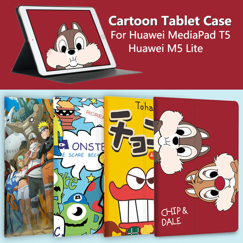 เคสแท็บเล็ตลายการ์ตูนสําหรับ Huawei MediaPad T5 AGS2-W09/L09 10.1'' M5 Lite 10 BAH2-L09/W19 10.1